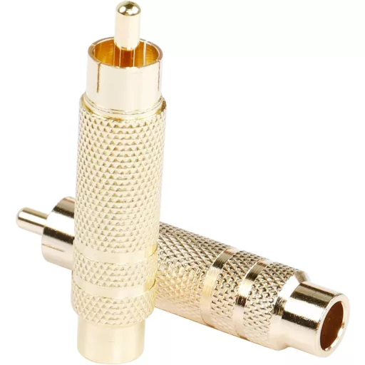 PNGKNYOCN RCA - 6,35mm Jack adapter aranyozott 2db audio konverter