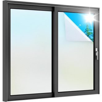   rabbitgoo Ablakfólia Satin Üveg Hatás 75x200cm Önragasztós Privát Fényzáró