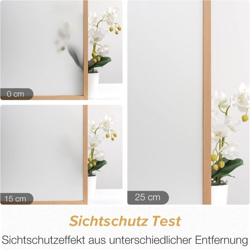 rabbitgoo Ablakfólia Satin Üveg Hatás 75x200cm Önragasztós Privát Fényzáró