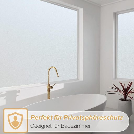 rabbitgoo Ablakfólia Satin Üveg Hatás 75x200cm Önragasztós Privát Fényzáró