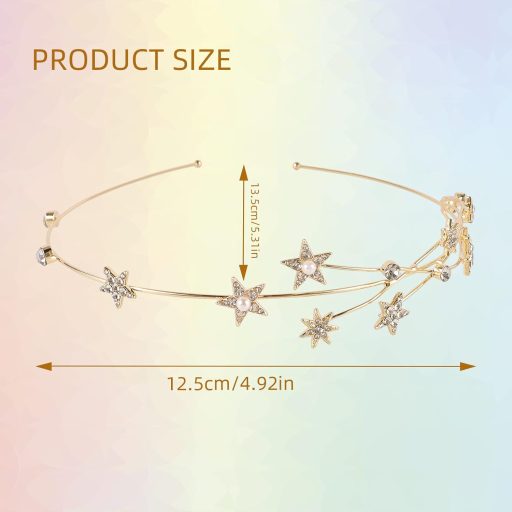 Bahan alamy Čelenka s hviezdami, kamienkami a perlami na svadby a oslavy