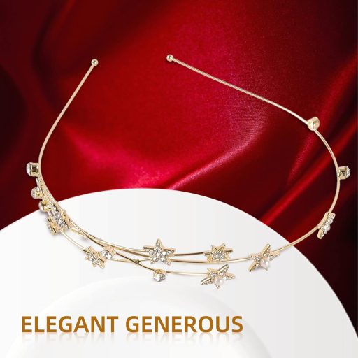 Bahan alamy Čelenka s hviezdami, kamienkami a perlami na svadby a oslavy