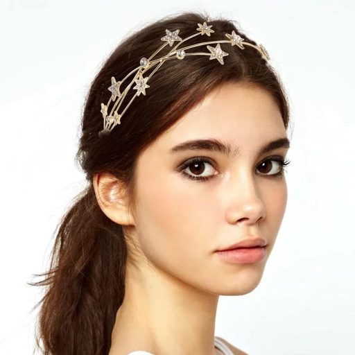 Bahan alamy Csillag Strasszos Gyöngy Fejpánt Esküvőhöz és Ünnepségekhez