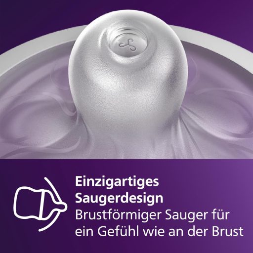Philips Avent Natural Response Cumisüveg Szett - 3 db 260 ml-es BPA-mentes Cumisüveg Újszülötteknek 1 Hónapos Kortól, Szellőző Rendszerrel