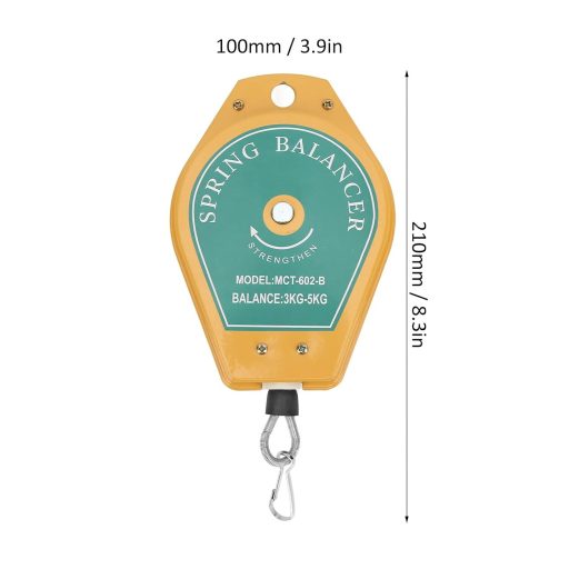 Echilibrator cu arc YWBL-WH 3-5 kg Suport retractabil pentru scule, Verde