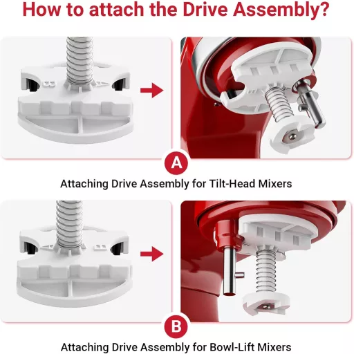 GVODE fagylalt készítő adapter KitchenAid mixerhez, fagylalt és sorbet készítés 4,5-7Qt