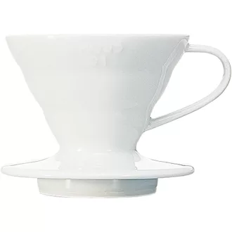   HARIO V60 01 Kerámia Kávécsepegtetõ Fehér Kávékészítõ Csatornás Kiöntõvel