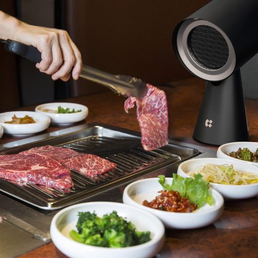 CIARRA CBPHB01 Prijenosna Mini Napa - 2 Brzine Stolni Pročišćivač Zraka s LED Svjetlom, za Kampiranje, Kamper, Roštiljanje