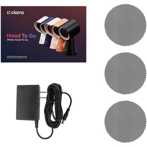 CIARRA CBPHB01 Mini Purificator Portabil de Aer - Purificator de Aer de Birou cu 2 Viteze și Lumină LED, pentru Camping, Rulotă, Grătar