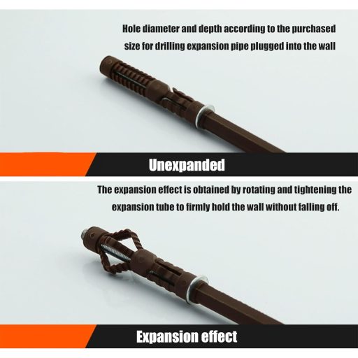 wugongshan Láthatatlan Polctartó Konzol 10 db, Rejtett Fali Rögzítő Barna, Lebegő Polc Tartó DIY Könyvespolc Fali Polcokhoz