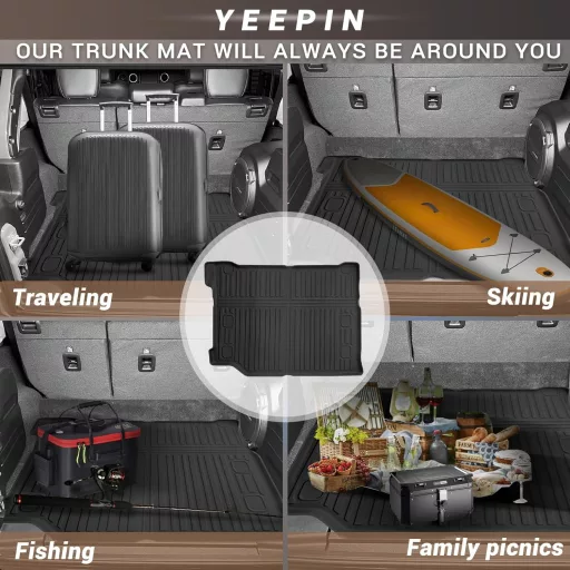 YEE PIN Jeep Wrangler JL 4XE csomagtartó szőnyeg 2021-2024 TPE gumi