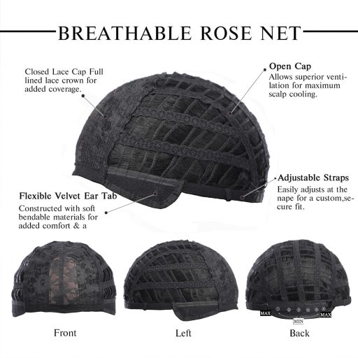 Esmee Dlhá Rovná Čierna Parochňa pre Ženy - 66 cm Vrstvené Umelé Vlasy s Ofinou, Žiaruvzdorné Syntetické Vlákna, Nastaviteľná Veľkosť Hlavy, Cosplay a na Bežné Nosenie