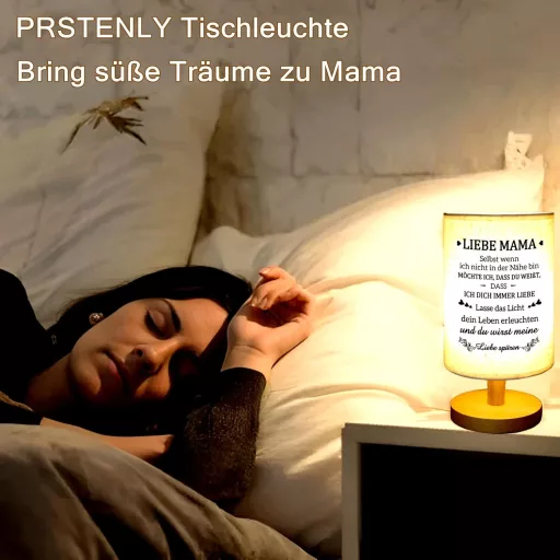 Stolná lampa PRSTENLY pre mamičku - Darček k narodeninám a ku Dňu matiek