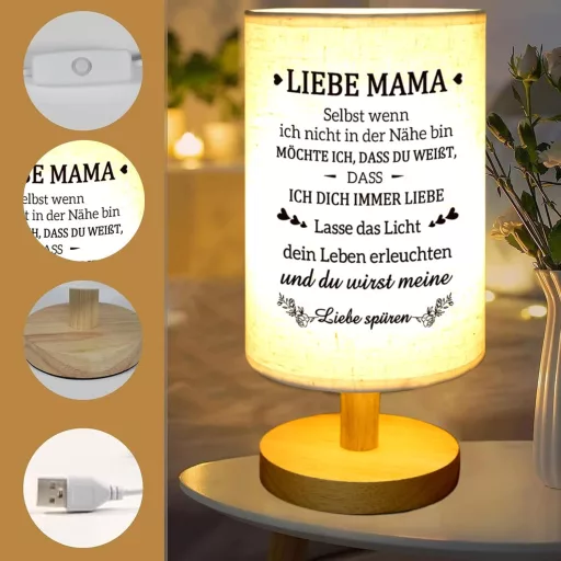 PRSTENLY Asztali Lámpa Anyukának - Születésnapi és Anyák Napja Ajándék