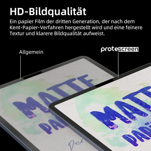 Protescreen 3D Mat Zaštitna Folija za Zaslon iPad Pro 11 & iPad Air 5 10.9 za Pisanje