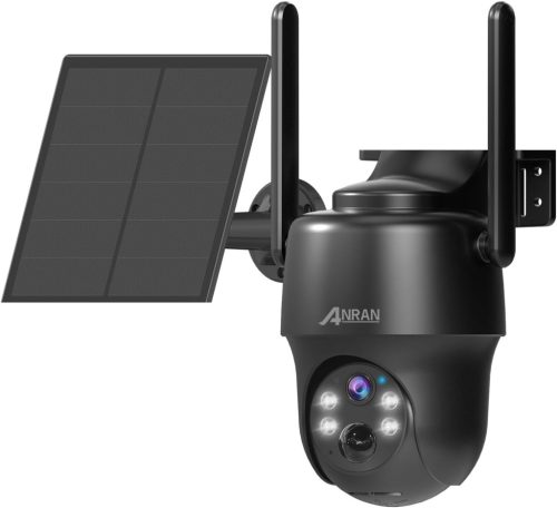 ANRAN G1 2K Kültéri Biztonsági Kamera SIM Kártyával és Napelemmel - 360° Forgatható, Akkumulátoros, Éjjellátó, Mozgásérzékelős + 32GB SD 