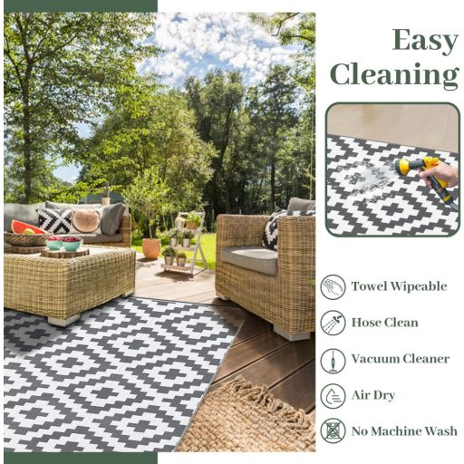 MOKANI Kültéri szőnyeg 180x270cm UV-álló vízálló teraszra erkélyre