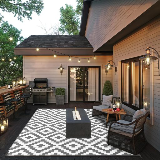 MOKANI Kültéri szőnyeg 180x270cm UV-álló vízálló teraszra erkélyre