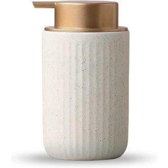   TUAKIMCE Kerámia Szappanadagoló 250ml Matte Beige Konyha Fürdőszoba