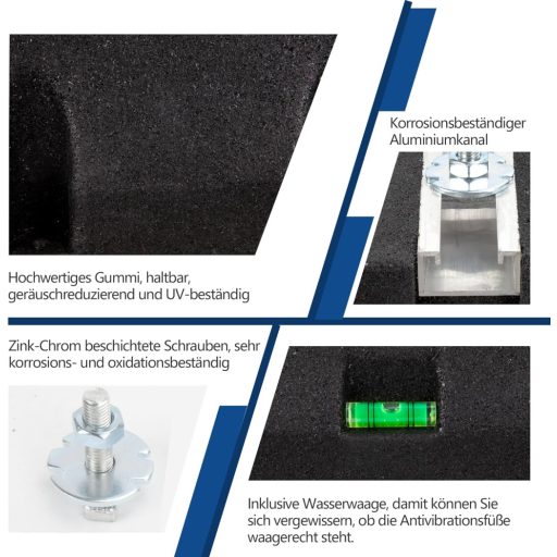 Cherbowing Padló Konzol Csillapító Alap Klímához 600mm 400kg Terhelhetőség