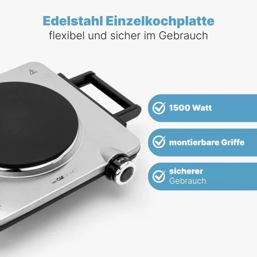Elektrický varič Clatronic EKP 3788 1500 W z nehrdzavejúcej ocele