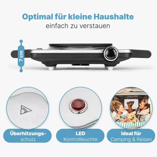 Elektrický varič Clatronic EKP 3788 1500 W z nehrdzavejúcej ocele