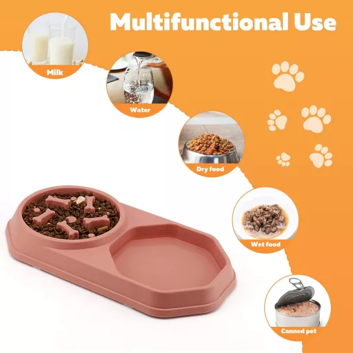 Doweiss Lassú Etető Kutyatál Nyalómattal Többfunkciós Tálka