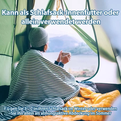 JAICOM Ultralight Selyem Hálózsák 2in1 Utazáshoz Mikroszál Kompakt