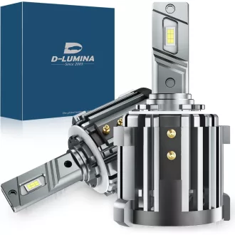   D-Lumina H7 LED žiarovky do svetlometov pre modely Volkswagen, Mercedes, s autošpecifickými adaptérmi, 100W 10000LM 6000K biela, 2ks