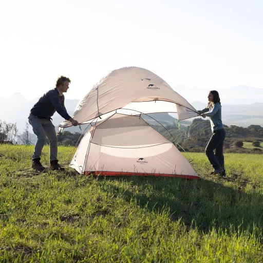 Cort Naturehike Cloud Up 2 persoane, impermeabil, pentru trekking și camping, gri