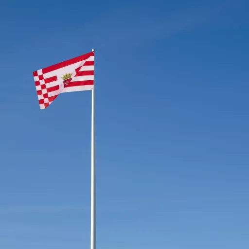 Steag Bremen 91x152 cm, cu 4 ochiuri, pentru interior/exterior.