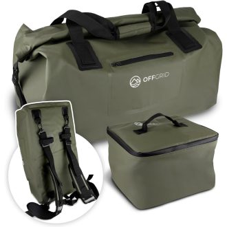   OFFGRID 70L vízálló hátizsák hűtőtáskával, hordozható outdoor táska vízisporthoz