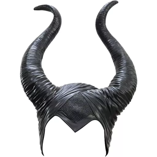 Maleficent Latex Szarvak - Halloween Női Jelmez Fejdísz