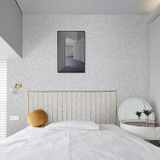 Abyssaly Samoljepljiva Folija za Namještaj Siva 90x500 cm - Vodootporna, Otporna na Toplinu Dekorativna Folija Mat Svilene Površine za Namještaj, Zidove, Ormare