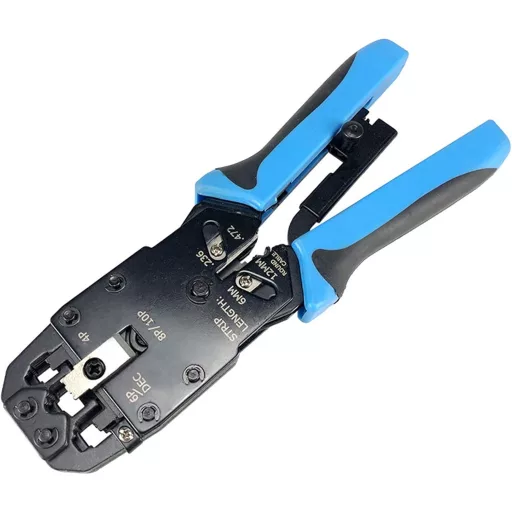 Lobamop RJ45 Hálózati Krimpelő Fogó 10P 8P 6P 4P Ethernet Kábel Csatlakozó Szerelő Eszköz RJ11 RJ12 Fekete Kék