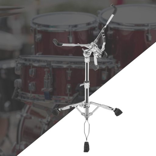 aleawol Állítható Dobszínpad 40-55 cm, Duplán Merevített Snare Drum Stand Acél Nyelvdobhoz