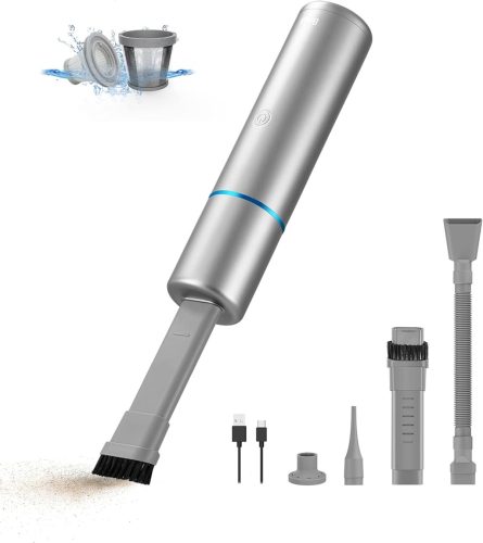 Brigii 3 az 1-ben akkus kézi porszívó, autó- és hamuszívó, légpumpa - USB-C töltés