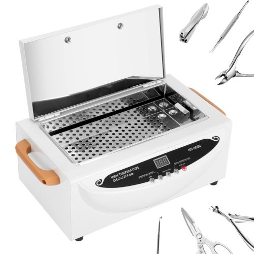 Sterilizator cu aer cald Xverycan 500W 250°C - Sterilizator cu căldură uscată pentru saloane de înfrumusețare, unghii, cosmetică și instrumente de coafură