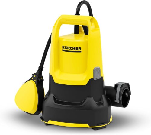 Pompă submersibilă Kärcher SP 9.000 Flat pentru apă murdară, 9000 l/h, adâncime de imersie 7m, dimensiune maximă particule 5mm, nivel minim de aspirare 1mm