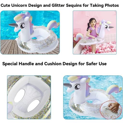 mciskin Unikornis Sellő Flamingó Dinoszaurusz Úszógumi Gyerekeknek Állítható Felfújható Úszófészek