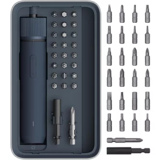   Șurubelniță electrică magnetică HOTO cu 25 de biți, lampă LED și încărcare USB-C