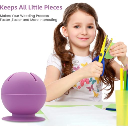 Chedin Silikonska Posuda za Otpad za Vinilne Naljepnice - Posuda za Sakupljanje s Usisnim Čašicama za HTV, Silhouette, Cameo Plotere, Označavanje, Uradi Sam