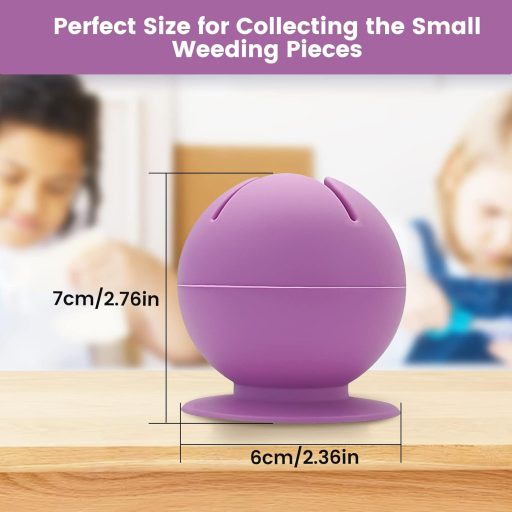 Coș de gunoi siliconic Chedin pentru vinil - Recipient cu ventuze pentru HTV, plottere Silhouette, Cameo, etichetare, DIY