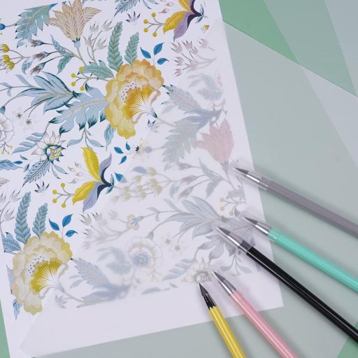 Pauzovací papier OSDUE A4 - 100 listov, 53 g/m², Tlačiteľný, Priehľadný rysovací papier na náčrty, DIY remeslá, lampióny, balenie