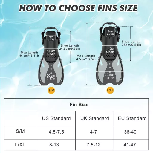 KUYOU Snorkel szett felnőtt búvármaszk teljes száraz rendszer szivárgásmentes, L/XL EU (41-47)