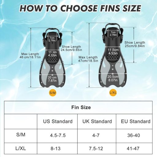KUYOU Snorkel szett felnőtt búvármaszk teljes száraz rendszer szivárgásmentes, ‎L/XL EU (41-47)