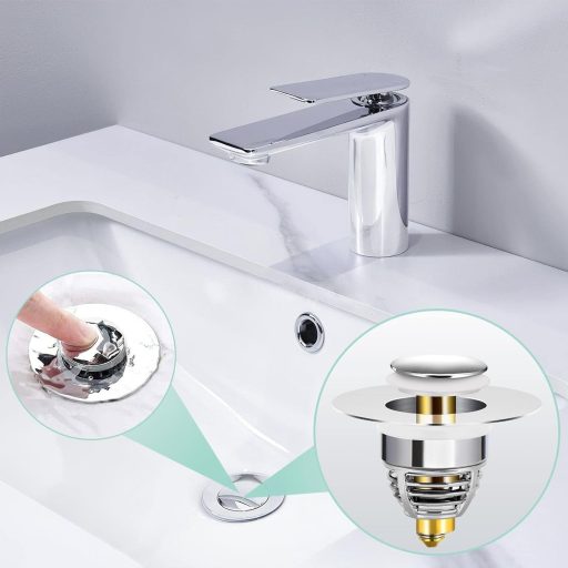 Dop Universal de Sifon din Oțel Inoxidabil 32-42mm pentru Cadă și Chiuvetă