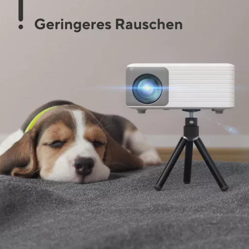 AKIYO O1 Mini Projektor 1080P Támogatással, 15000L Fényerő, 250" Képméret, ±50° Keystone, 50% Zoom, Okostelefonhoz, TV Stickhez Kompatibilis