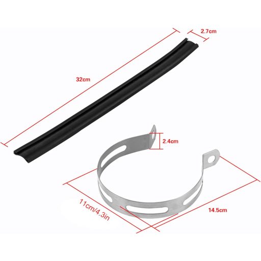 Suport eșapament motocicletă Jadeshay 100mm, consolă de fixare universală