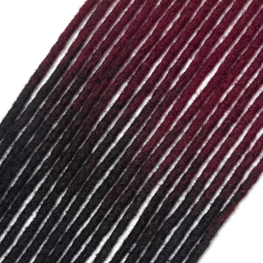 Dsoar Szintetikus Dreadlock Extensions 60cm Kézműves Haj Hosszú Fonott Fonat